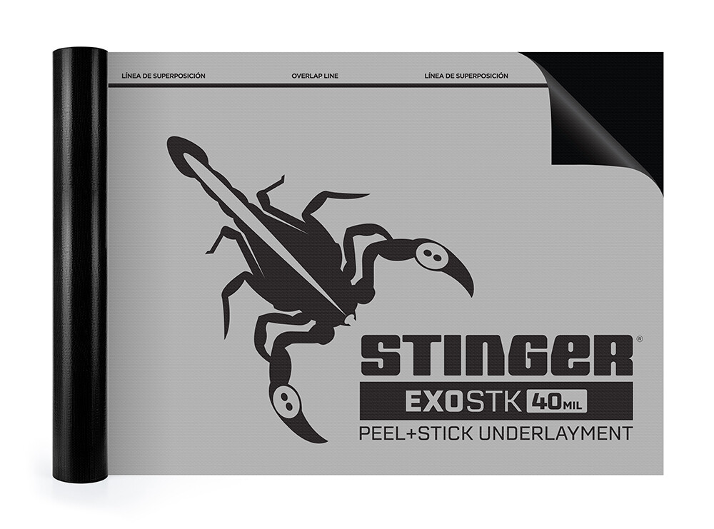 EXOSTK 40MIL - PEEL & STICK FABRIC UNDERLAYMENT
